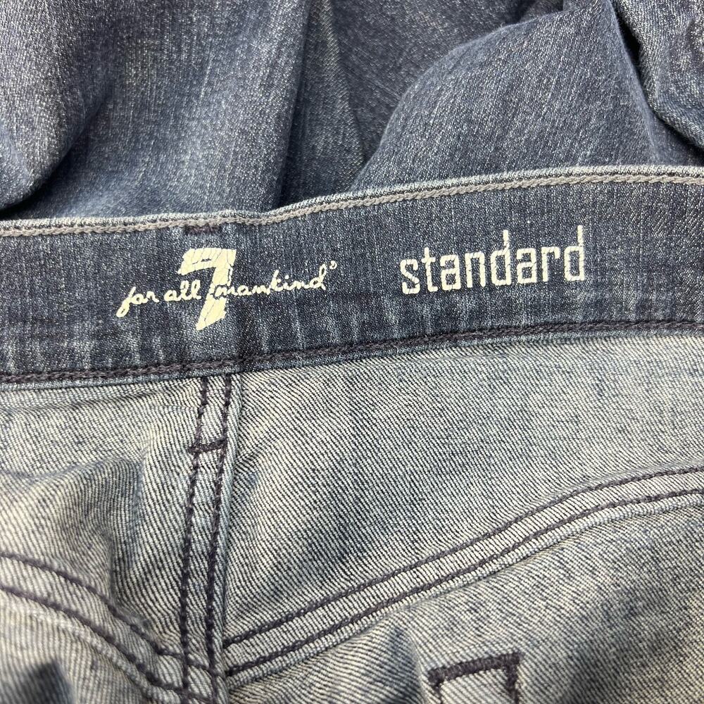 7 For All Mankind Jeans Women's 30 Blue Standard Button Fly A-Pocket Normcore - Picture 13 of 15